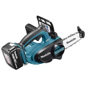 Cordless chainsaw Makita DUC122RTE — 11.5 cm bar, 5 m/s chain speed, 5 Ah battery
