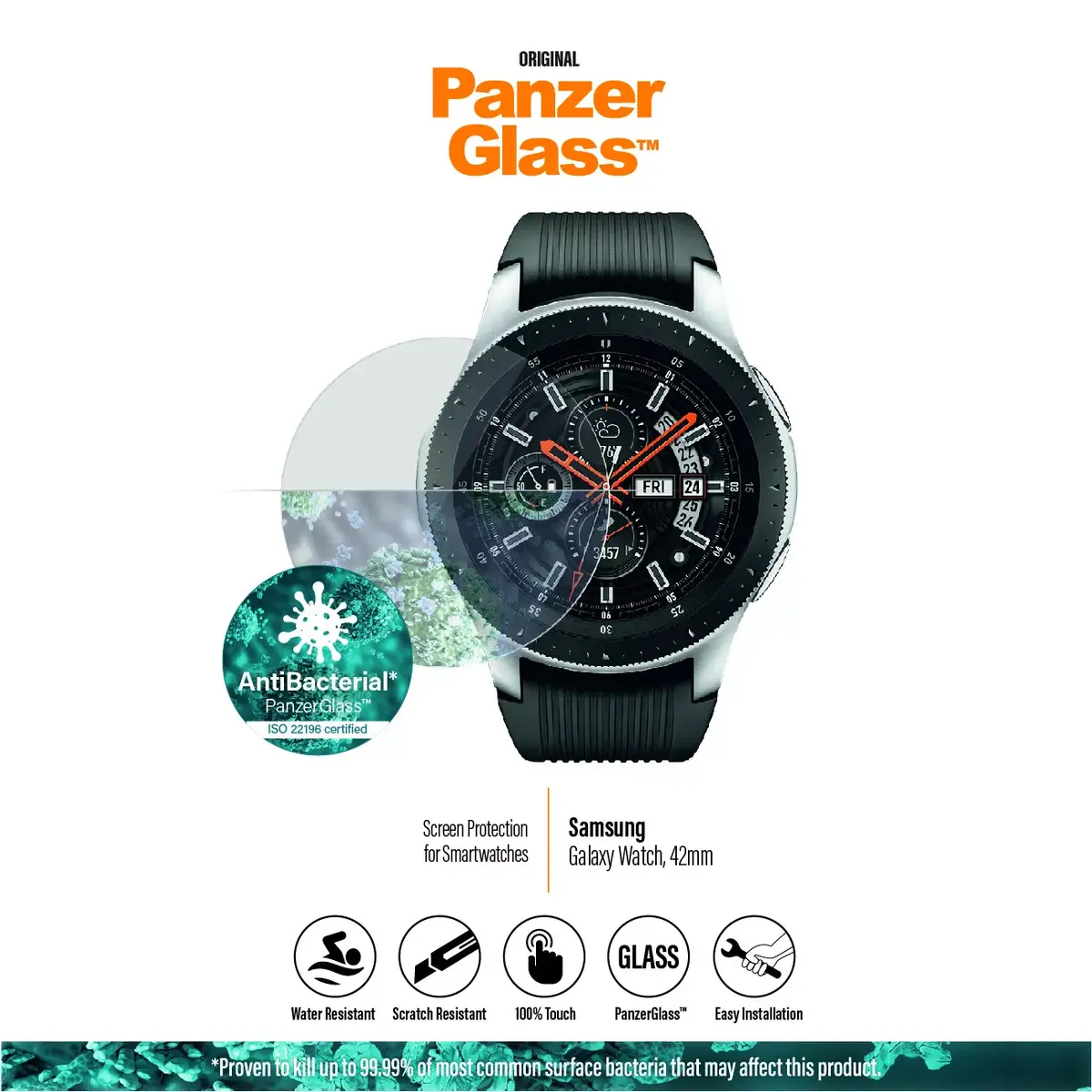 Защитное стекло PanzerGlass для Samsung Galaxy Watch 42 мм Photo 8