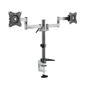 Monitor Mount LogiLink BP0077 27" Desk Black Stainless Steel