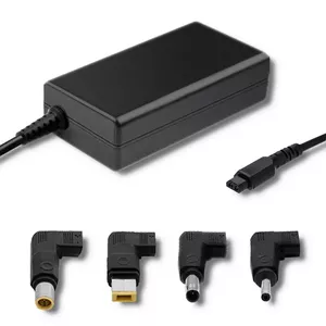 Сетевой адаптер QOLTEC 51761 для помещений 65W AC-to-DC 220–240В 50–60Гц чёрный, кабель 1.7 м