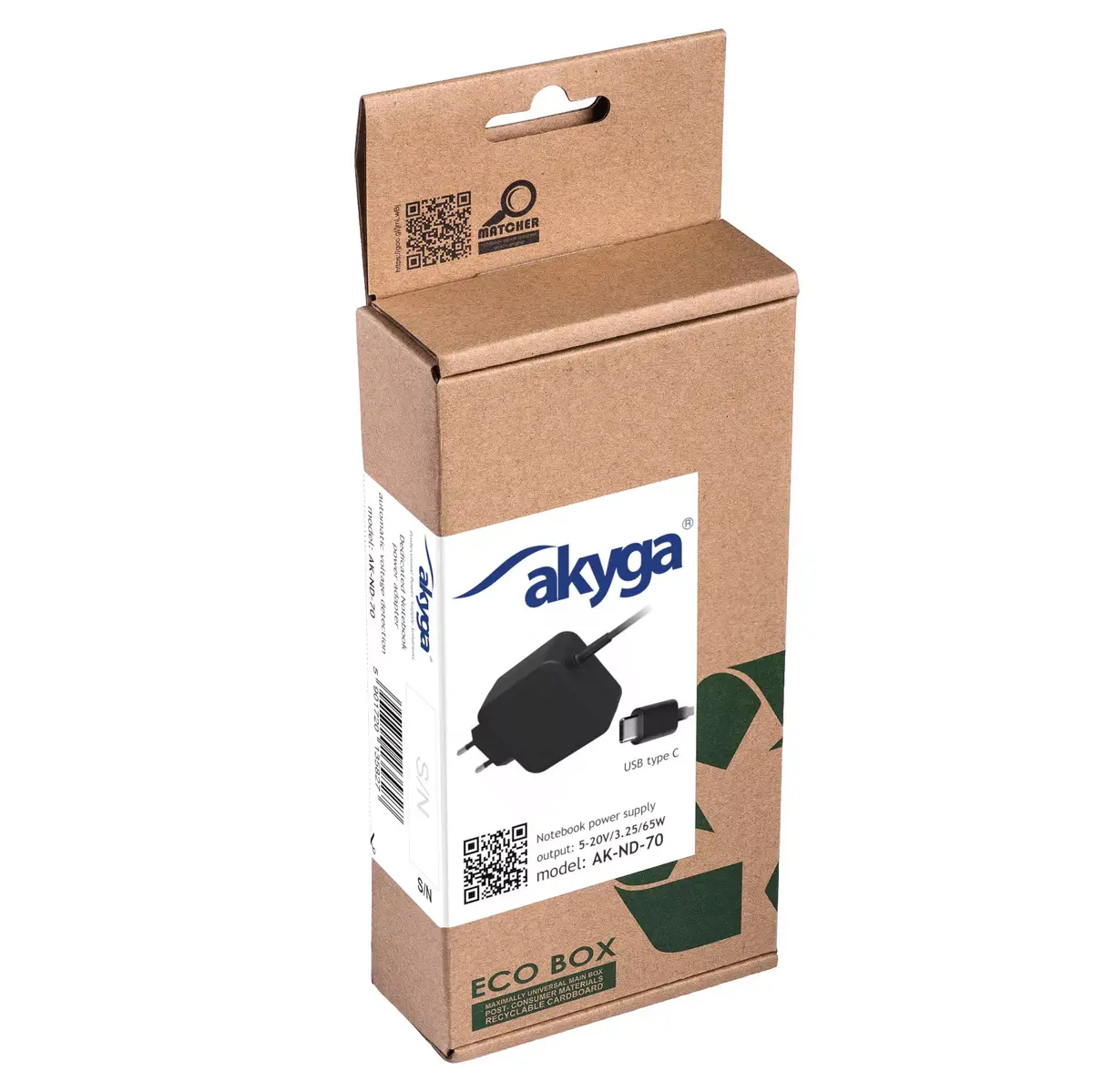 Barošanas adapteris Akyga AK-ND-70 Photo 3