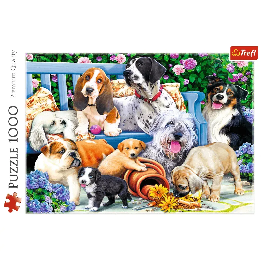 TREFL puzle Dogs in the garden — 1000 gab. Photo 3