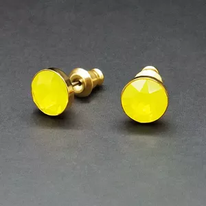 Auskari "Klasika (Yellow Opal)" ar Swarovski™ kristāliem