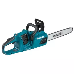 Пила цепная Makita DUC355Z аккумуляторная бесщеточная 18В, шина 3.5 см, шаг цепи 3/8", толщина 1.1 мм, скорость цепи 20 м/с, 6 А·ч
