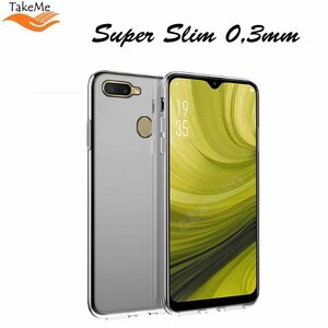 TakeMe Ultra Slim 0.3mm Back Case Oppo AX7 super plāns telefona apvalks Caurspīdīgs