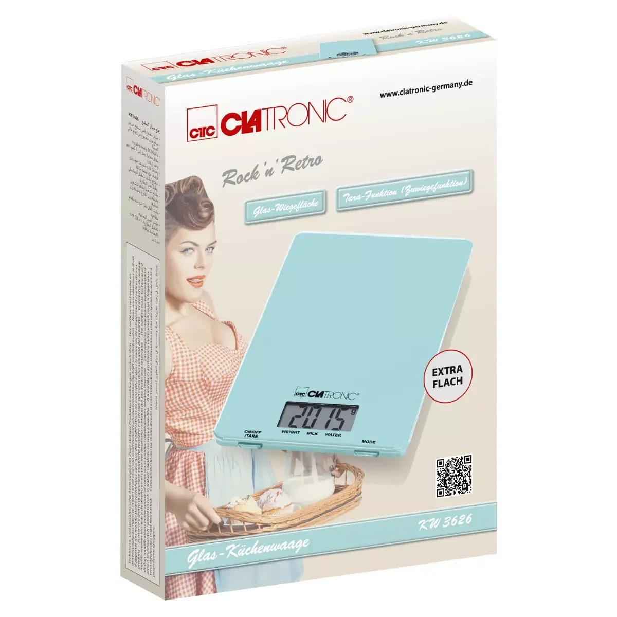 CLATRONIC KW 3626 electronic kitchen scale Photo 2