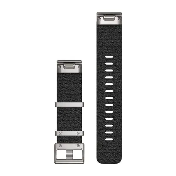 Garmin QuickFit 22 mm Watch Band - Black Nylon Photo 2