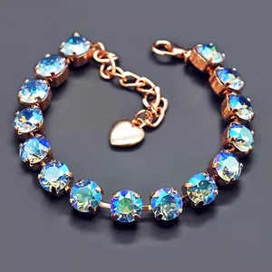 Браслет "Классика (Light Sapphire Shimmer)" с кристаллами Swarovski™