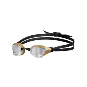 Swimming goggles ARENA Junior Unisex — polycarbonate frame, silicone seal, gold frame