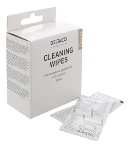 Deltaco CK1028 Equipment Cleansing Kit with 52 White Wipes
