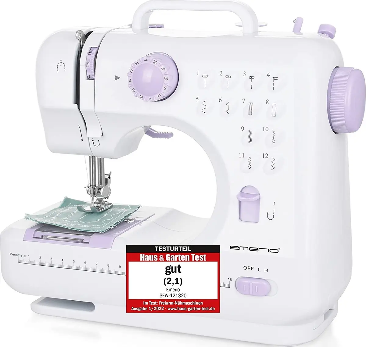 Pusautomātiskā šujmašīna Emerio SEW-121820, SEW-121820, 7350034663393