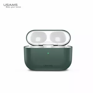 Мягкий ультратонкий силиконовый чехол для Apple AirPods Pro от usams BH569AP04 — зелёный