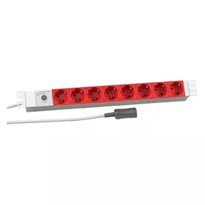 Удлинитель EFB Elektronik 691698K 2м 8 розеток Красный Белый