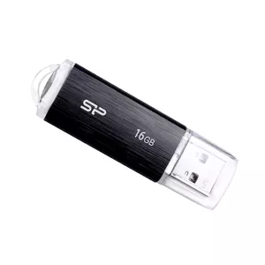 USB flash drive Silicon Power 16 GB USB Type-A Ultima U02, USB 2.0, black, plastic cap, 60.6×18×8.1 mm