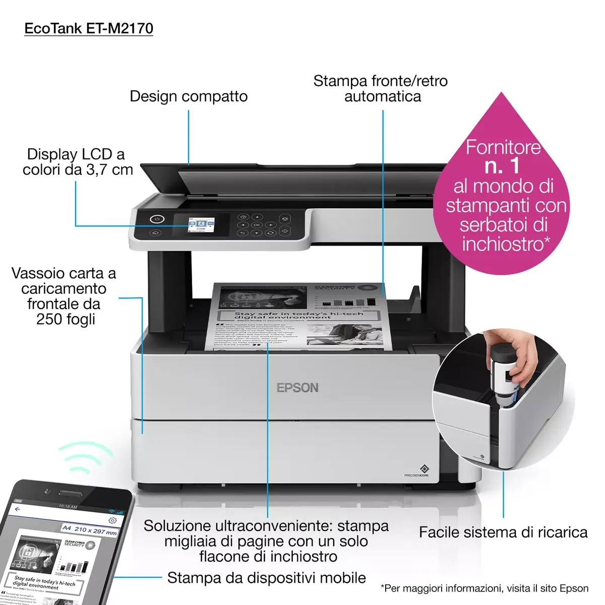 Multifunction Printer Epson EcoTank M2170 Photo 12