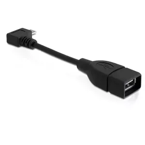 DeLOCK 83104 USB kabelis 0,11 m USB 2.0 Micro-USB B USB A Melns