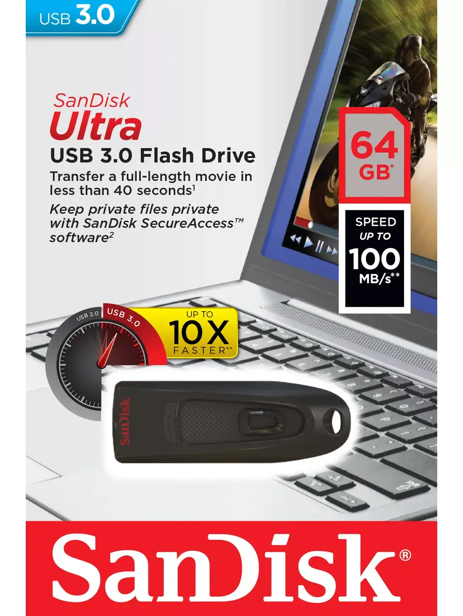 USB флеш-память SanDisk 64 ГБ SDCZ48-064G-U46 Photo 10