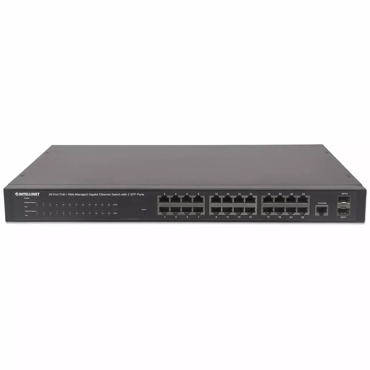 Pārvaldāms slēdzis Intellinet 24-portu Gigabit Ethernet PoE+ Photo 4