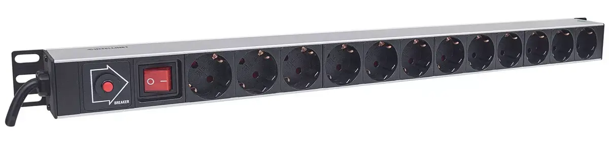 INTELLINET вертикальный Rackmount PDU 714044 — 12 розеток Photo 2