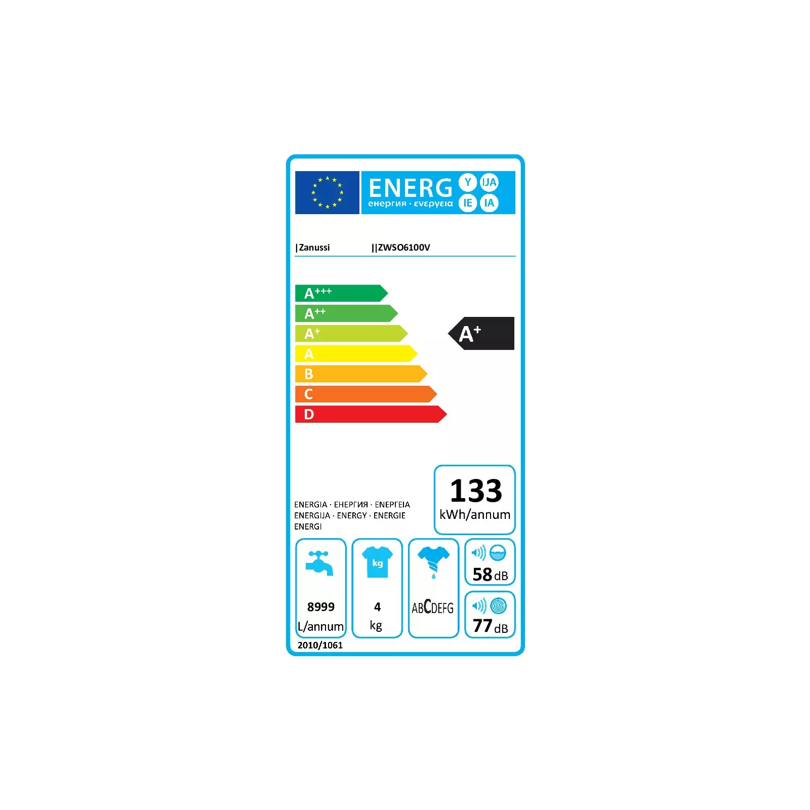 ZANUSSI ZWSO 6100V Photo 2