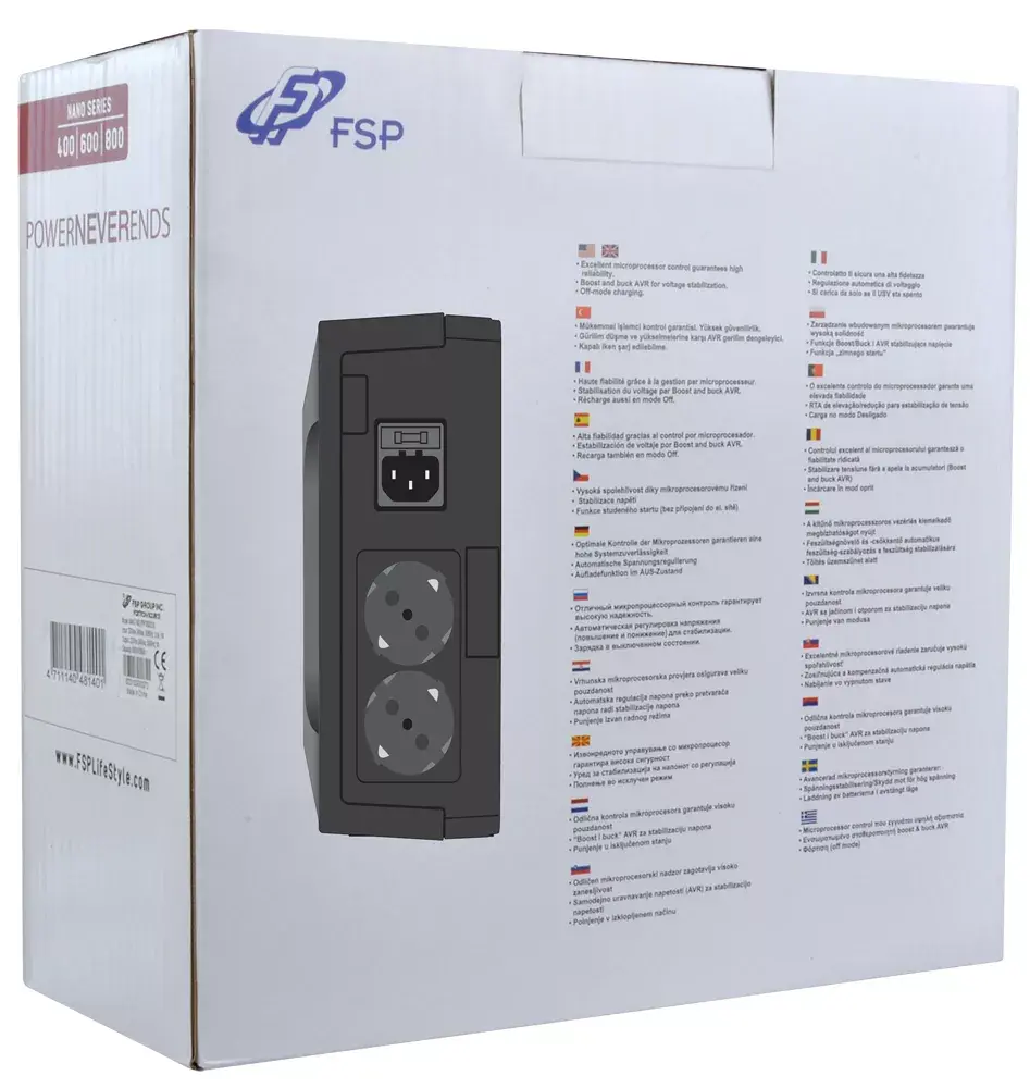 Источник бесперебойного питания FSP Nano 600 Photo 4