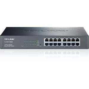 TP-Link TL-SG1016DE Vadīts L2 Gigabit Ethernet (10/100/1000) 1U Melns