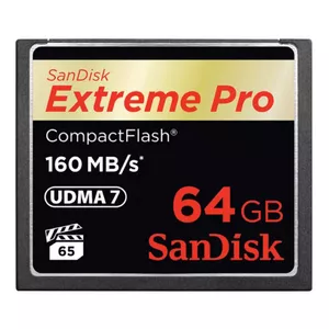 CompactFlash SanDisk 64GB Extreme Pro 160MB/s SDCFXPS-064G-X46
