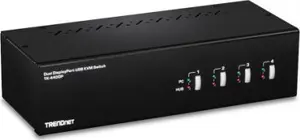 KVM switch Trendnet TK-440DP Black Silver