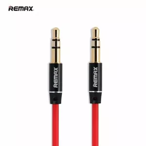 Remax L100 3.5mm Aux Jack Cable 3.5mm male to 3.5mm male Anti-Tangle 1.0m Cable Red