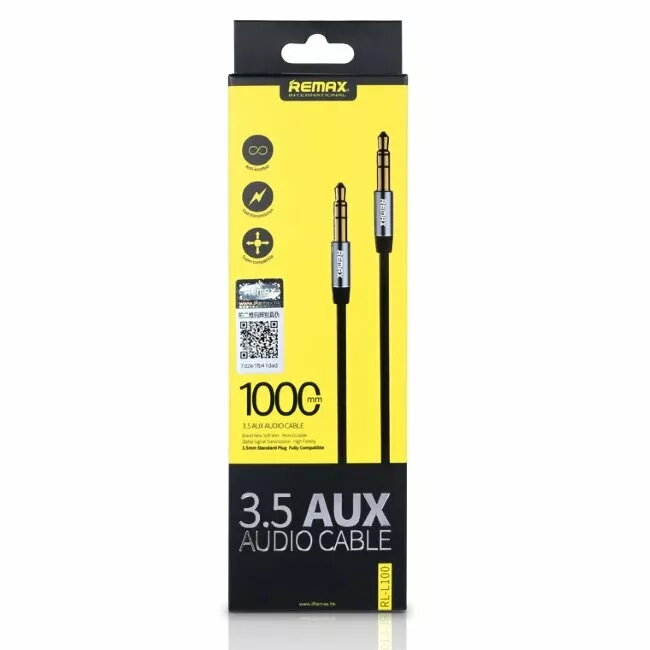 AUX кабель REMAX L200 3.5 мм, 2 м Photo 4