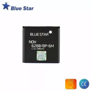 Battery blue star BS-BP-6M for Nokia 9300 3250 6280 N73 N93 — Li‑Ion 1200 mAh