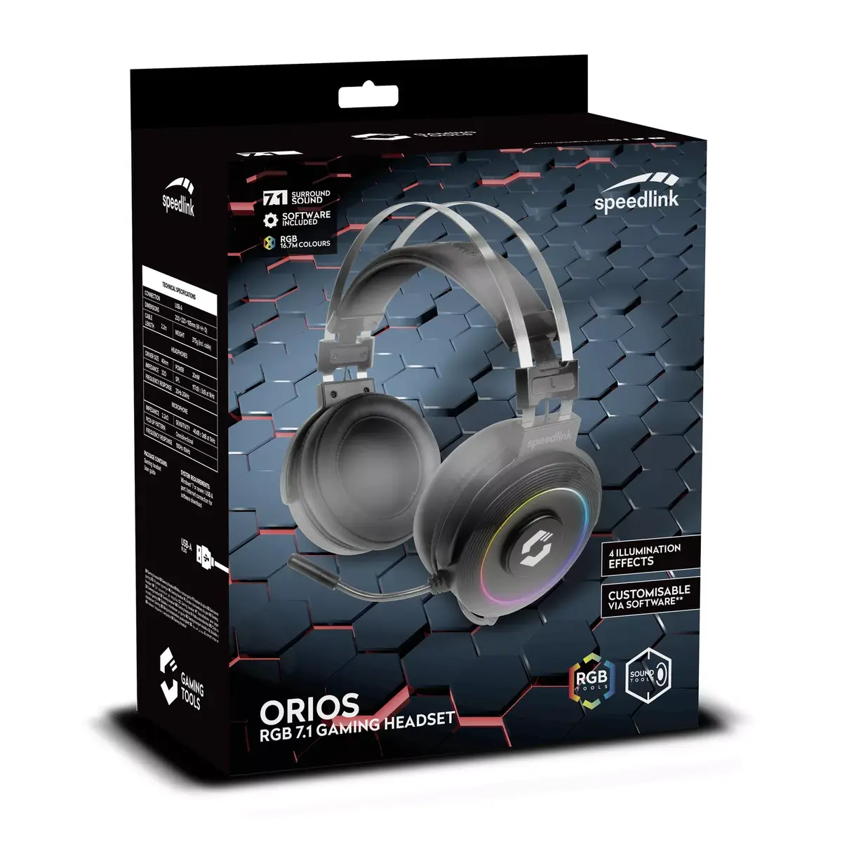 Наушники SPEEDLINK ORIOS RGB 7.1 Photo 5