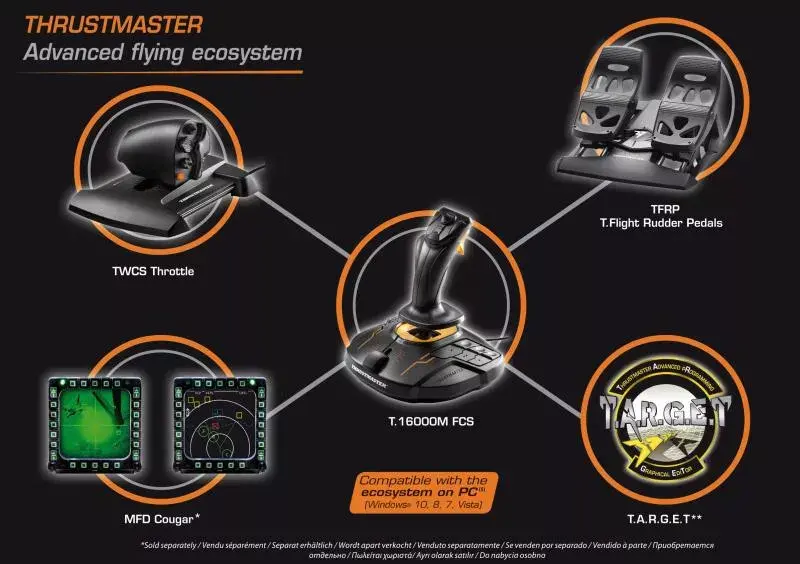 Thrustmaster T-16000M FCS Flight Pack joystick Photo 10