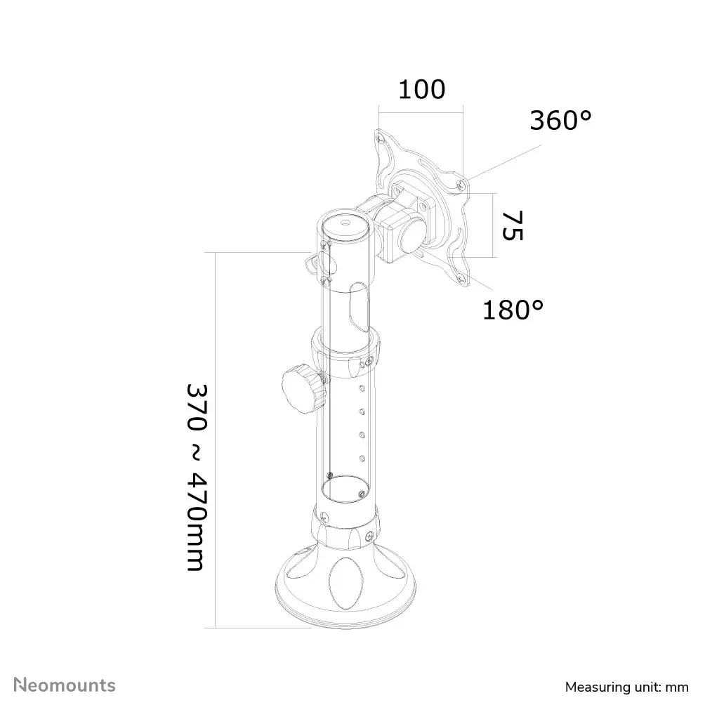 Настольный мониторный кронштейн Neomounts FPMA-D025SILVER Photo 6