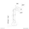 Настольный мониторный кронштейн Neomounts FPMA-D025SILVER Photo 6