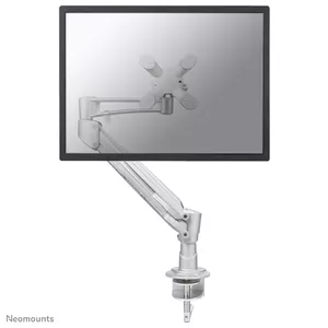 Desk monitor arm Neomounts FPMA-D940HC — clamp mount, up to 15 kg, 10"–37", VESA 75x75–100x100, height adjustable, tilt 0–60°, silver
