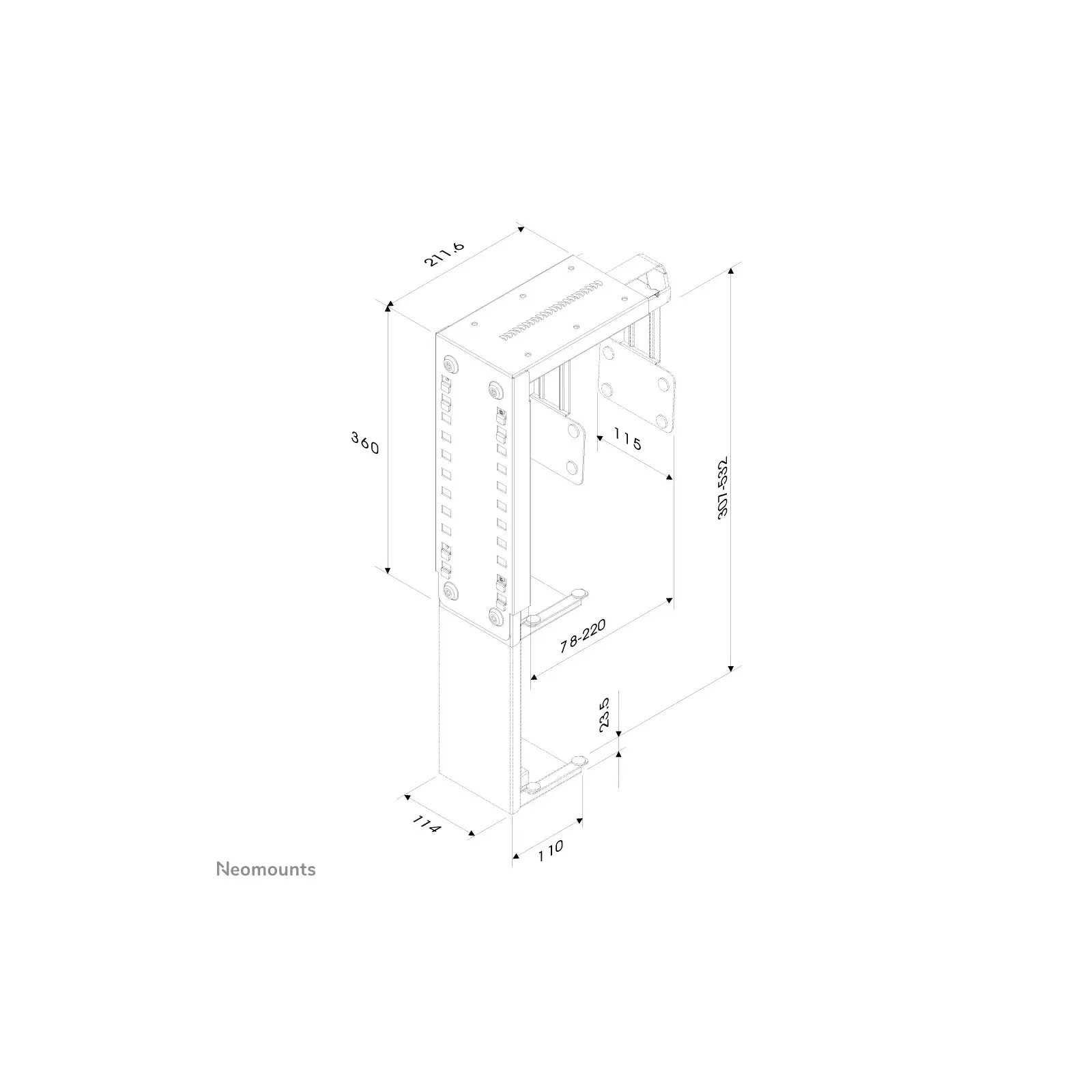 Neomounts CPU-D100SILVER Photo 3