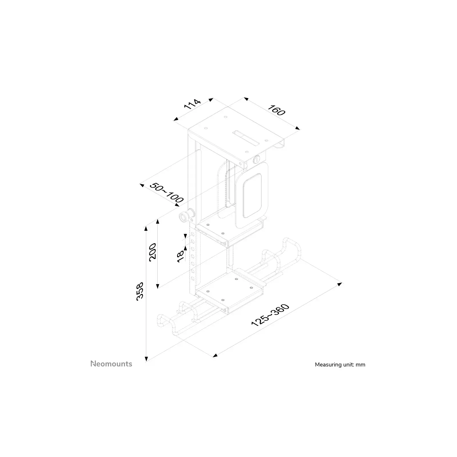 Neomounts CPU-D075BLACK/LK Photo 3