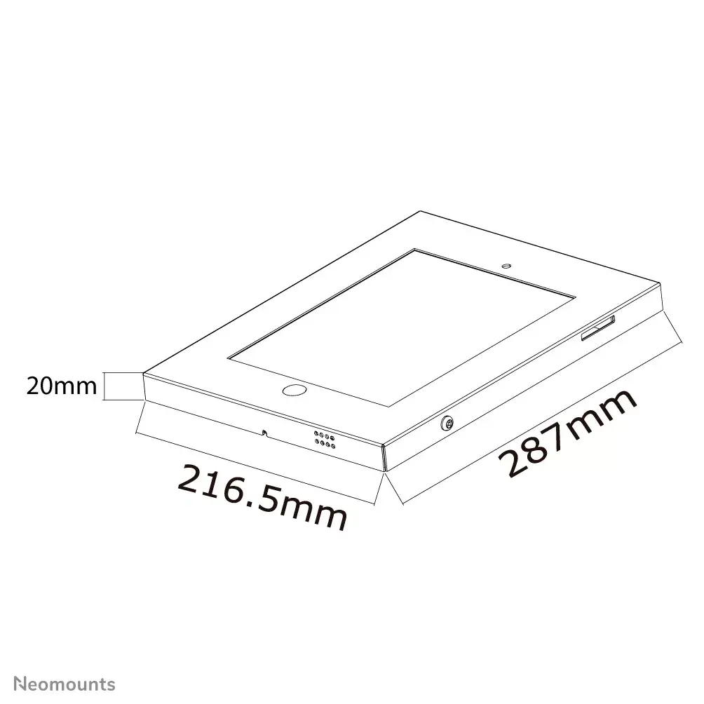 Planšetdatora turētājs Neomounts IPAD2N-UN20BLACK Photo 4