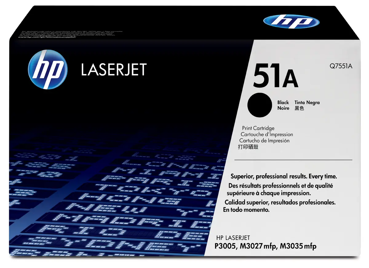 HP 51A melna oriģinālā LaserJet tonera
