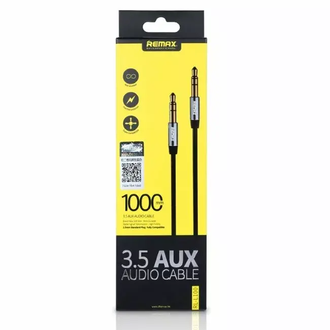 Remax L100 AUX-кабель 3,5 мм — 1,0 м Photo 5