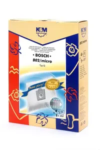 Мешки для пылесоса K&M тип G для Bosch, 4 штуки с микрофильтром