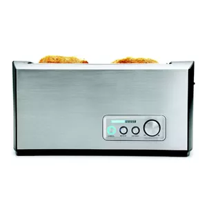 Gastroback Design Pro 4S 9 2 šķēle (-s) 1500 W Melns, Nerūsējošs tērauds