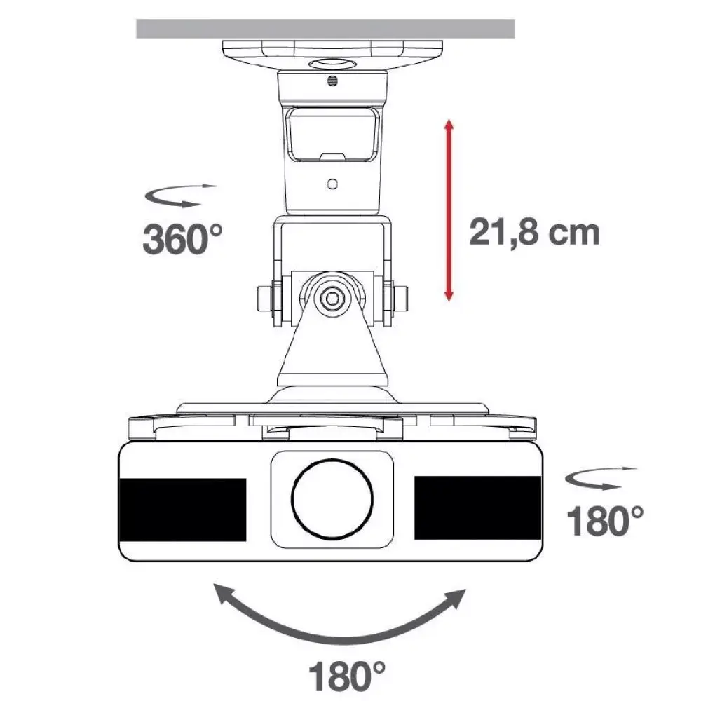Ceiling bracket TECHLY ICA-PM 100WH Photo 4