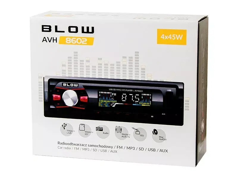 Автомагнитола BLOW AVH-8602 single-DIN MP3 Photo 6