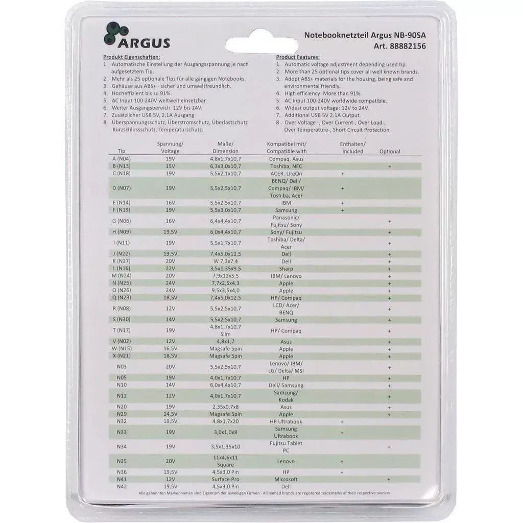 Barošanas adapteris/invertors Inter-Tech ARGUS NB-90SA Photo 5