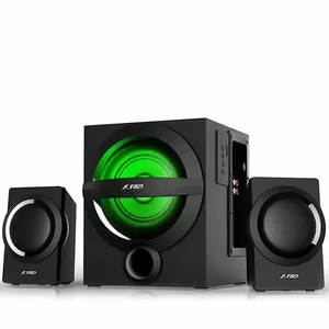 F&D Fenda A140X Speakers + Subwoofer / FM / Bluetooth / LED Lights / USB / 37W Black