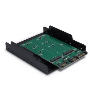 Внутренний адаптер M.2 INTER-TECH KT005B — SATA на M.2, 6 Гбит/с, 101×140×25 мм, чёрно-зелёный