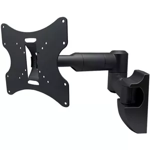 Wall mount bracket MACLEAN MC-503B for 23"–42" screens, tilt 20°, swivel 180°, max 30 kg, VESA up to 200×200, steel, black