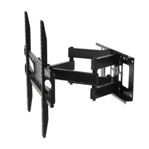 Wall TV mount MACLEAN MC-723 for 37–80" screens, tilt -10–20°, swivel 120°, VESA 75x75–600x400, 45 kg, black